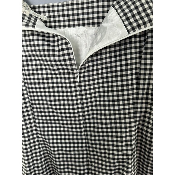 VTG Sz 14 Sleeveless Sheath Dress Collections by Cross Country Fashions Gingham - Picture 4 of 6